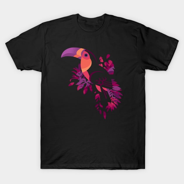 Toucan Silhouette 3 T-Shirt by Waynem